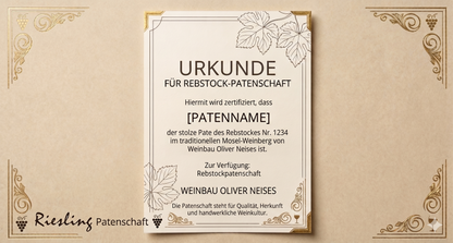 Repstockpatenschaft Irscher Sonnenberg Riesling